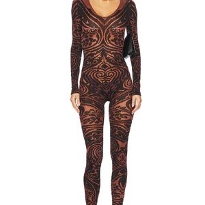 Wolford X Etro Body Tattoo Catsuit